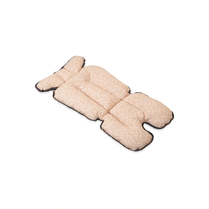 Babyjem Puset ve Mama Sandalyesi Minderi Somon Çiçek