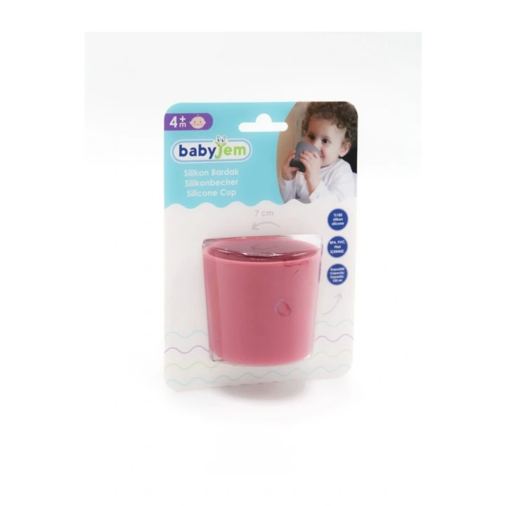 Babyjem Kolay Kavrama Silikon Bardak Somon