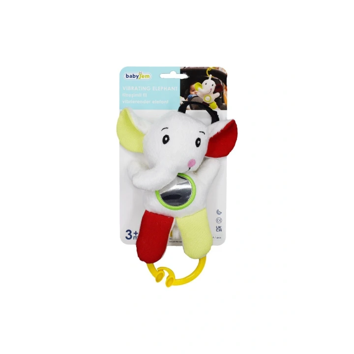 Babyjem Sevimli Arkadaşım Titreşimli Aynalı Fil Çıngırak