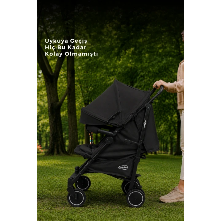 Tripper Molly Termal 4 Mevsim Yeni Nesil Baston Bebek Arabası Siyah