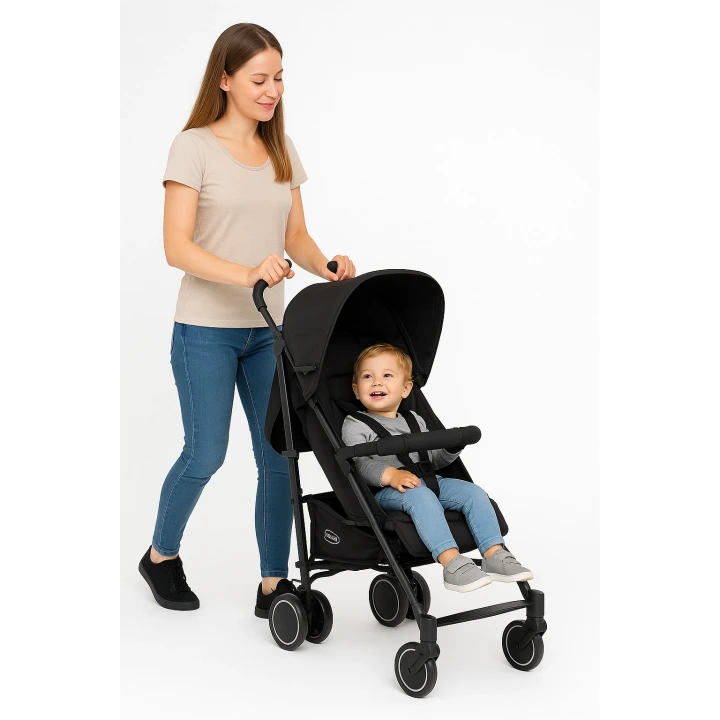 Tripper Molly Termal 4 Mevsim Yeni Nesil Baston Bebek Arabası Siyah