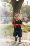 Babyjem Çocuk Yürüme Yardımcısı Güvenlik Kemeri Kırmızı