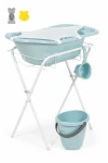 Babyjem Ayaklı Bebek Banyo Küvet Seti 7 Parça Soft Mavi