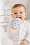 Babyjem Bebek Diş Kaşıyıcı Eldiveni Kirpi Ekru