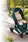 Babyjem 2 in 1 Puset ve Mama Sandalyesi Minderi Somon Çiçek %100 Pamuk
