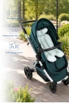 Babyjem 2 in 1 Puset ve Mama Sandalyesi Minderi Yeşil Çiçek %100 Pamuk