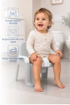 Babyjem Afacan Lazımlık Ergonomik Tuvalet Eğitimi Yardımcısı Soft Gri
