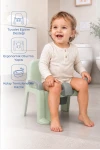 Babyjem Afacan Lazımlık Ergonomik Tuvalet Eğitimi Yardımcısı Soft Yeşil