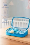 Babyjem Çantalı Bebek Bakım Bakım Seti 7 Parça Mavi
