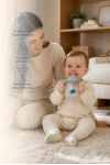 Babyjem Damlatmayan Suluk Alıştırma Bardağı 250 ml Gri