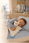 Babyjem Diş Kaşıyıcılı Sevimli Uyku Arkadaşım Mavi