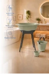 Babyjem Elegant Yenidoğan Bebek Banyo Küvet Seti Soft Yeşil