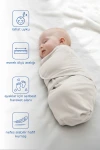 Babyjem İnterlog Pamuklu Bebek Kundak Ekru