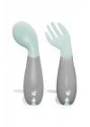 Babyjem Açılı Mama Çatal Kaşık Seti - Yeşil