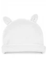 Babyjem Yenidoğan Bebe Şapka Kulaklı Beyaz