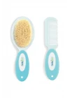 Babyjem Fırça Tarak Seti Doğal Kıl Mavi