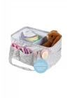 Babyjem Katlamalı Anne&bebek Organizer Gri Çiçek