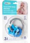 Babyjem Silikon Halka Diş Kaşıyıcı Mavi