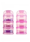 Babyjem Katlı Toz Mama Kabı Pembe