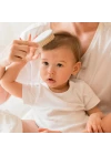 Babyjem Sertifikalı Yumuşak Doğal Bebek Kıl Fırça Tarak Seti Gri