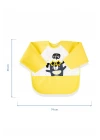 Babyjem Poli Muşamba Kollu Mama Önlüğü Sarı Outlet
