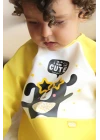 Babyjem Poli Muşamba Kollu Mama Önlüğü Sarı Outlet
