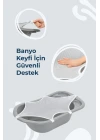Babyjem Ayaklı Bebek Banyo Küvet Seti 7 Parça Soft Gri