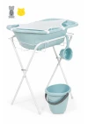 Babyjem Ayaklı Bebek Banyo Küvet Seti 7 Parça Soft Mavi