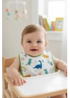 Babyjem Bebek Müslin Mama Önlüğü Dino Outlet