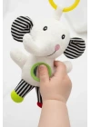 Babyjem Sevimli Arkadaşım Aynalı Titreşimli Fil Çıngırak Çizgili Desen