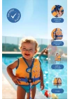 Babyjem Deniz Havuz Çocuk Yüzme Can Yeleği UV Korumalı 1-4 Yaş Turuncu