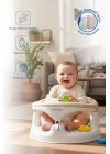 Babyjem Yandan Açılır Banyo ve Mama Oturağı & Hediye Minderli 2li Set Taş
