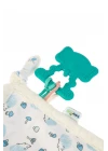 Babyjem 926 Birdy Diş Kaşıyıcılı + Silikon Emzik Hediyeli Uyku Arkadaşım Mavi 