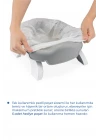 Babyjem Portatif Katlanabilir Seyahat Lazımlığı Soft Gri + 5 Hediye Poşet