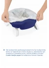 Babyjem Portatif Katlanabilir Seyahat Lazımlığı İndigo Mavi + 5 Hediye Poşet