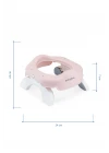 Babyjem Portatif Katlanabilir Seyahat Lazımlığı Soft Pembe + 5 Hediye Poşet