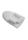 Babyjem Kiraz Çekirdekli Düz Kafa Fonksiyonlu Reflü Yastığı Beyaz