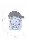 Babyjem Bebek Diş Kaşıyıcı Eldiveni Kirpi Gri
