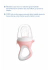 Babyjem Silikon Yumuşak Uçlu Meyve Süzgeçi Sebze Emziği Pembe
