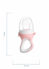 Babyjem Silikon Yumuşak Uçlu Meyve Süzgeçi Sebze Emziği Pembe