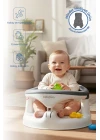 Babyjem Yandan Açılır Banyo ve Mama Oturağı & Hediye Minderli 2li Set Antrasit