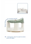 Babyjem Önden Açılır Banyo ve Mama Oturağı ve Hediye Minderli - 2  Li Set Soft Yeşil