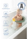 Babyjem Önden Açılır Banyo ve Mama Oturağı ve Hediye Minderli - 2  Li Set Soft Yeşil