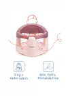 Babyjem Önden Açılır Banyo ve Mama Oturağı ve Hediye Minderli - 2 Li Set Mürdüm