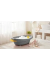 Babyjem Neşeli Ördek Bebek Banyo Küveti Soft Gri