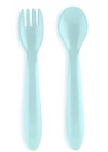 Babyjem Mama Kaşık Çatal Takımı Soft Mavi
