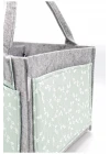 Babyjem Keçe Anne Bebek Bakım Çantası Organizer Yeşil Çiçek