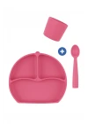 Babyjem 917 Silikon Beslenme Seti Silikon Kaşık Hediyeli