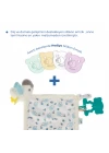 Babyjem 926 Birdy Diş Kaşıyıcılı + Silikon Emzik Hediyeli Uyku Arkadaşım Mavi 