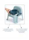 Babyjem Afacan Lazımlık Ergonomik Tuvalet Eğitimi Yardımcısı İndigo Mavi